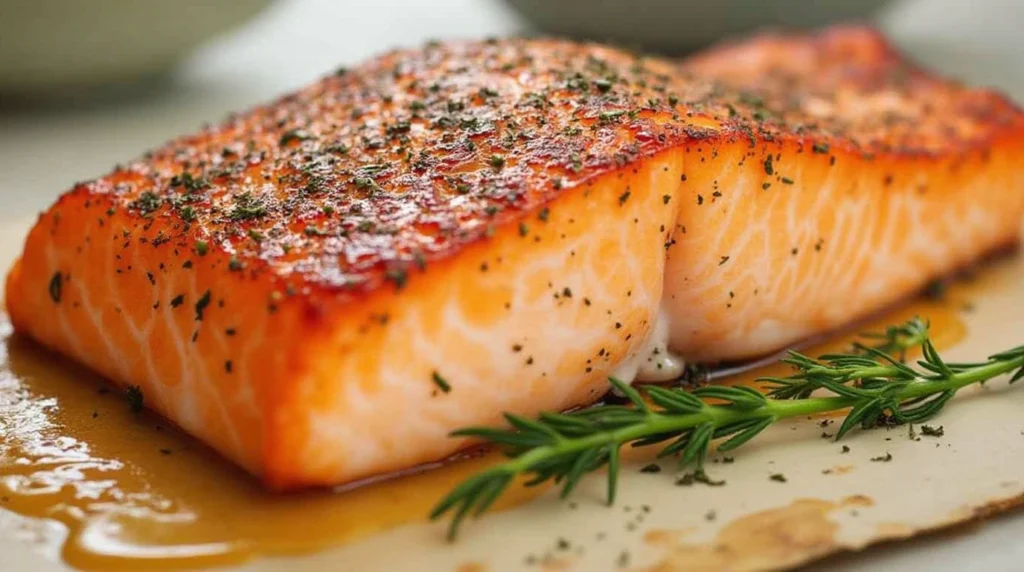 Delicious and perfectly cooked salmon using various cooking methods.